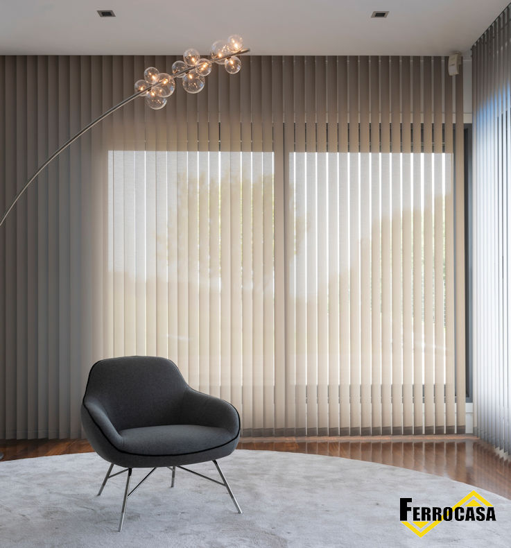 Cortinas verticales con tejidos de gran elegancia【CORTINAS DE DISEÑO】